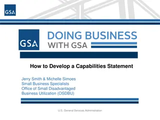 Developing a Strong Capabilities Statement for Small Business Specialists