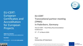 EU-CERT Accreditation Tool: User Perspective in Testing Phase