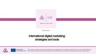 Exploring International Digital Marketing Strategies and Tools