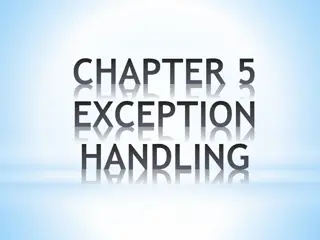 Exception Handling in PL/SQL