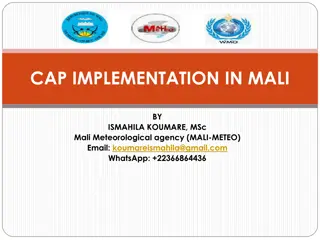 CAP Implementation Progress in Mali-Meteo and Fast-Tracking in Africa