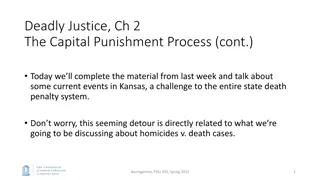 The Capital Punishment Process: Aggravators, Mitigators, and Post-Conviction Appeals