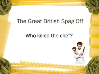 The Great British Spag Off: Solve the Murder Mystery