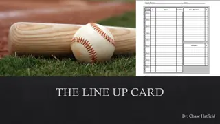 Baseball Lineup Card Rules and Scenarios by Chase Hatfield