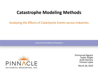 Catastrophe Modeling: Analyzing Effects of Cataclysmic Events