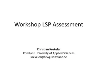 Task-Based Language Assessment: Adapting LSP Tasks for Assessment Purposes