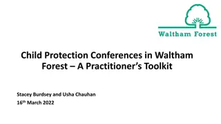 Child Protection Conferences in Waltham Forest: A Practitioner's Toolkit Overview