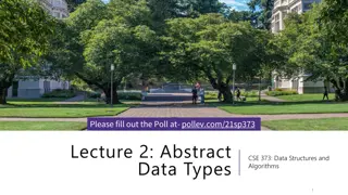 Data Structures and Algorithms in CSE 373