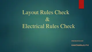 Layout and Electrical Rules Check by KANTHARAJU P.K.