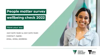 Official People Matter Survey 2022 Wellbeing Check & Updates