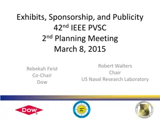 Promoting Exhibits, Sponsorship, and Publicity for 42nd IEEE PVSC Planning Meeting