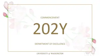 University of Washington Department of Excellence 202Y Commencement