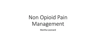 Non-Opioid Pain Management Strategies