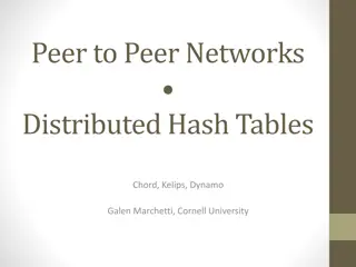 Evolution of Peer-to-Peer Networks and Distributed Hash Tables