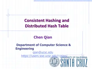 Consistent Hashing and Distributed Hash Table