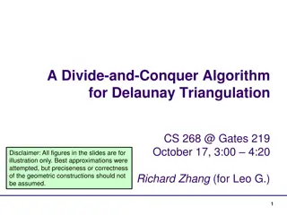 Divide-and-Conquer Algorithm for Delaunay Triangulation