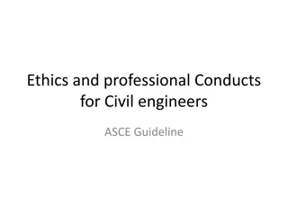 Ethics and Professional Conduct Guidelines for Civil Engineers by ASCE