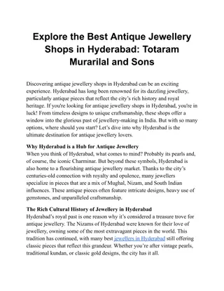 Explore the Best Antique Jewellery Shops in Hyderabad_ Totaram Murarilal and Sons