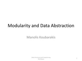 Modularity and Data Abstraction in Programming