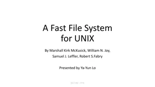 Evolution of UNIX File Systems: A Comprehensive Overview