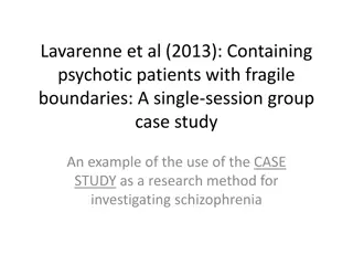 Investigating Schizophrenia Through Group Therapy: A Case Study