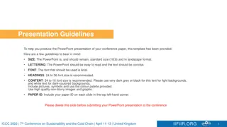 Effective Presentation Guidelines for Conference Papers