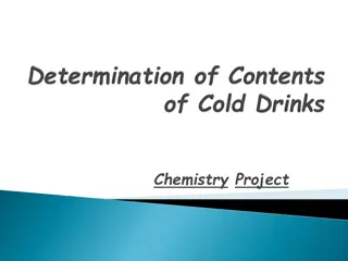 Investigation and Analysis of Cold Drinks in Chemistry Project