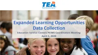 Expanded Learning Opportunities Data Collection in Education