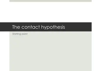 The Contact Hypothesis in Inter-group Relations