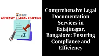 LEGAL DOCUMENTATION SERVICES IN RAJAJINAGAR BANGALORE