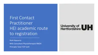 The First Contact Practitioner (FCP) Route to Registration