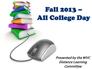 Effective Distance Learning Strategies for Fall 2013