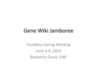 Gene Wiki Jamboree FaceBase Spring Meeting Summary