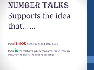 Embracing Number Talks for Mathematical Growth