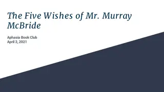 The Five Wishes of Mr. Murray McBride: April Book Club Recap