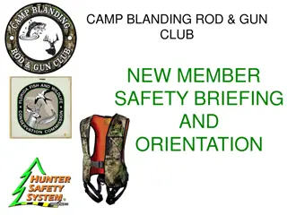 New Member Safety Briefing & Orientation at Camp Blanding Rod & Gun Club