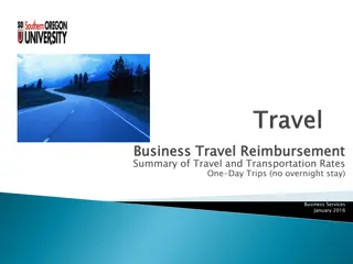 Business Travel Reimbursement Guidelines and Rates