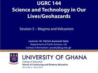 Understanding Volcanic Processes and Magma Formation with Dr. Patrick Asamoah Sakyi