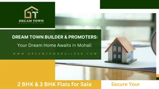 Dream Town Builder & Promoters Your Dream Home Awaits in Mohali!................