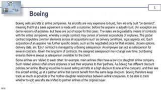 Boeing Aircraft Sales Management System