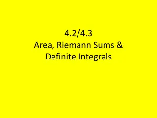 Area, Riemann Sums, and Definite Integrals