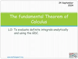 The Fundamental Theorem of Calculus