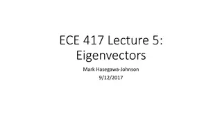 Eigenvectors in Linear Algebra