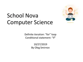 Understanding Definite Iteration in Computer Science