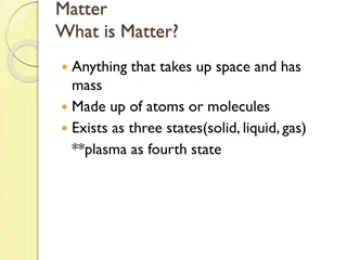 States of Matter and Kinetic Theory