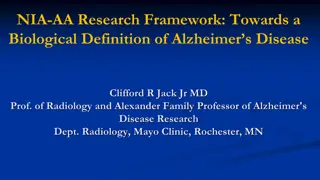 Alzheimer's Disease: A Biological Perspective