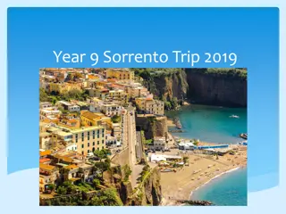 Year 9 Sorrento Trip 2019 Schedule