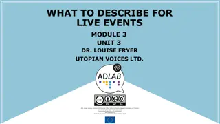 Enhancing Live Event Accessibility with Detailed Descriptions