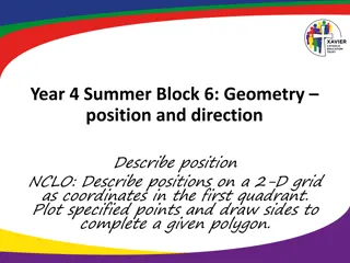 Geometry Positions and Directions in Year 4 Summer Block 6