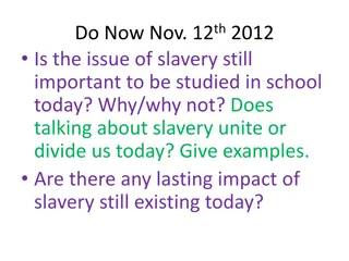 Relevance of Studying Slavery in Modern Education